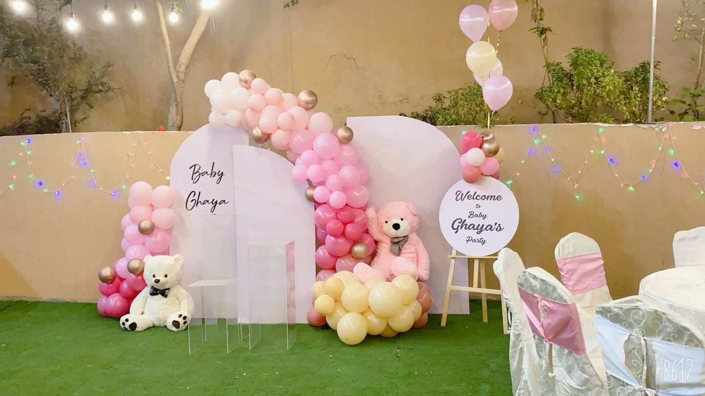 Baby Ghaya's Birthday Decor