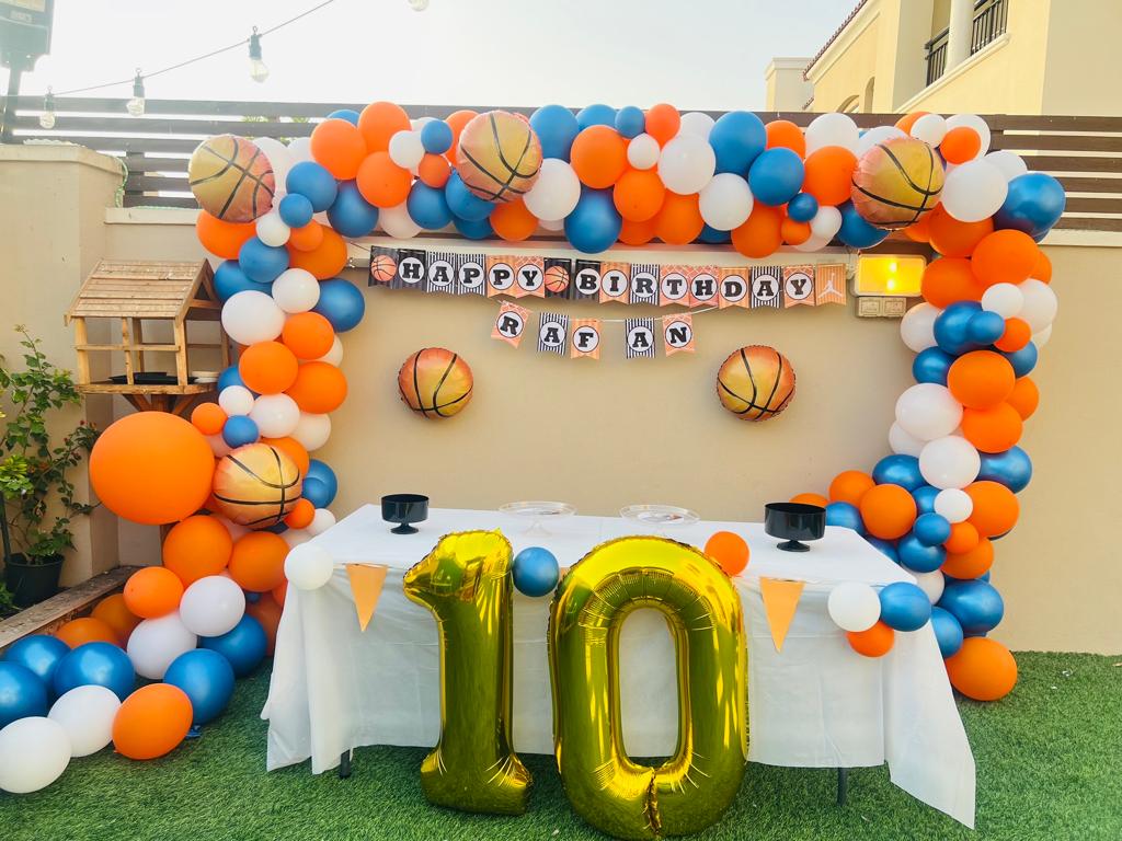 Basketball Theme Birthday Decor