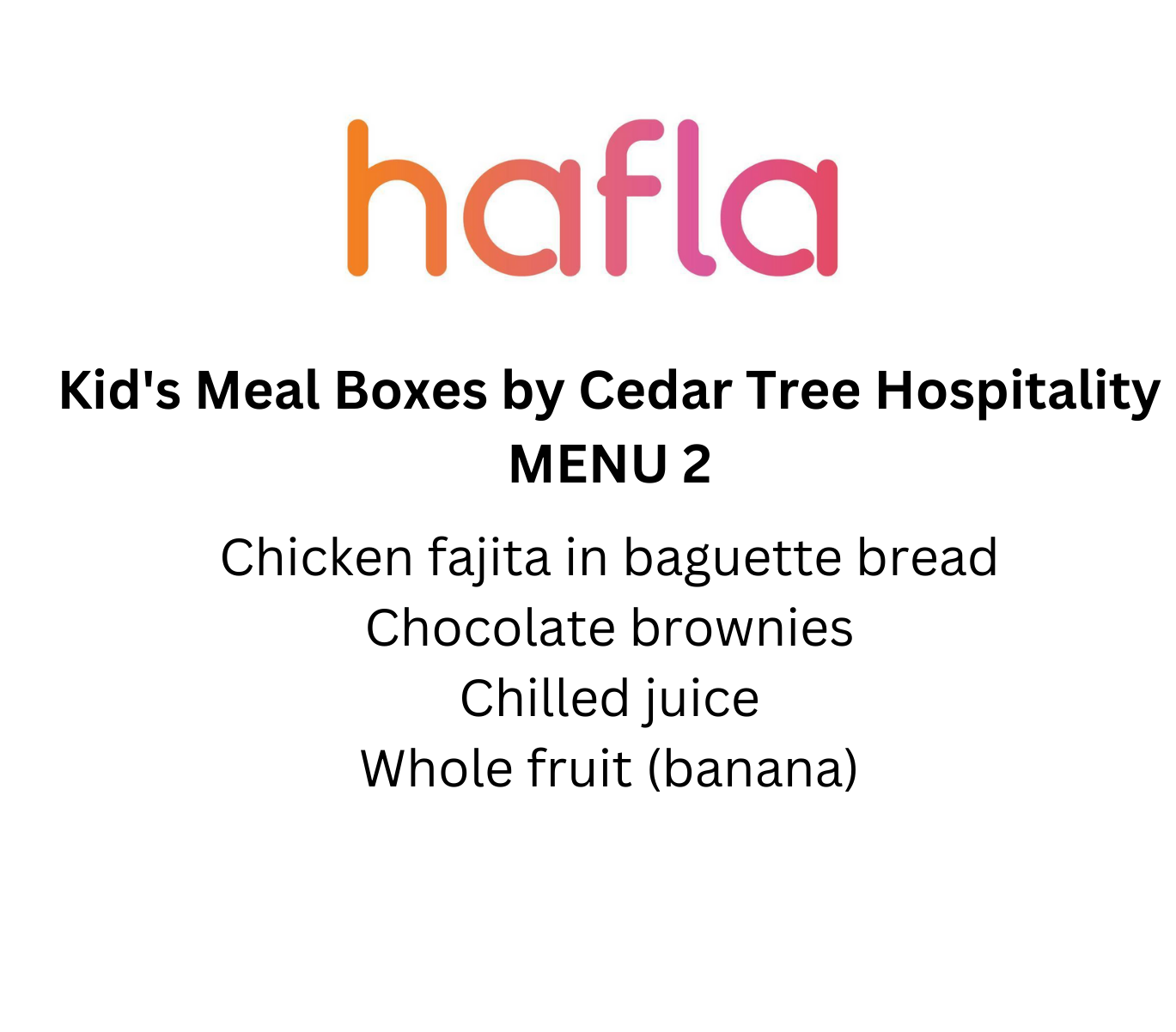 Kid's Meal Boxes by Cedar Tree Hospitality