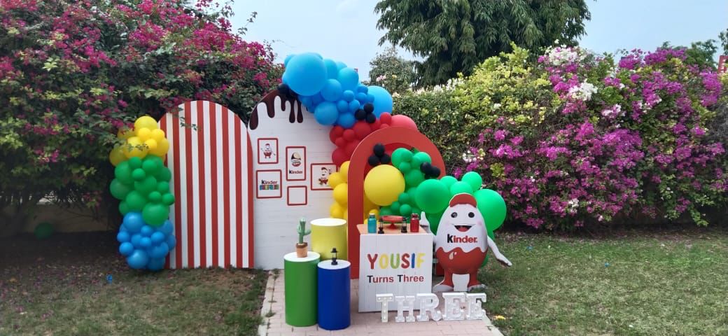 Kinder Theme Birthday Decor