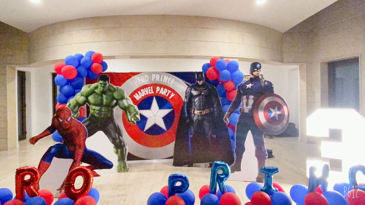 Marvel Theme Birthday Decor