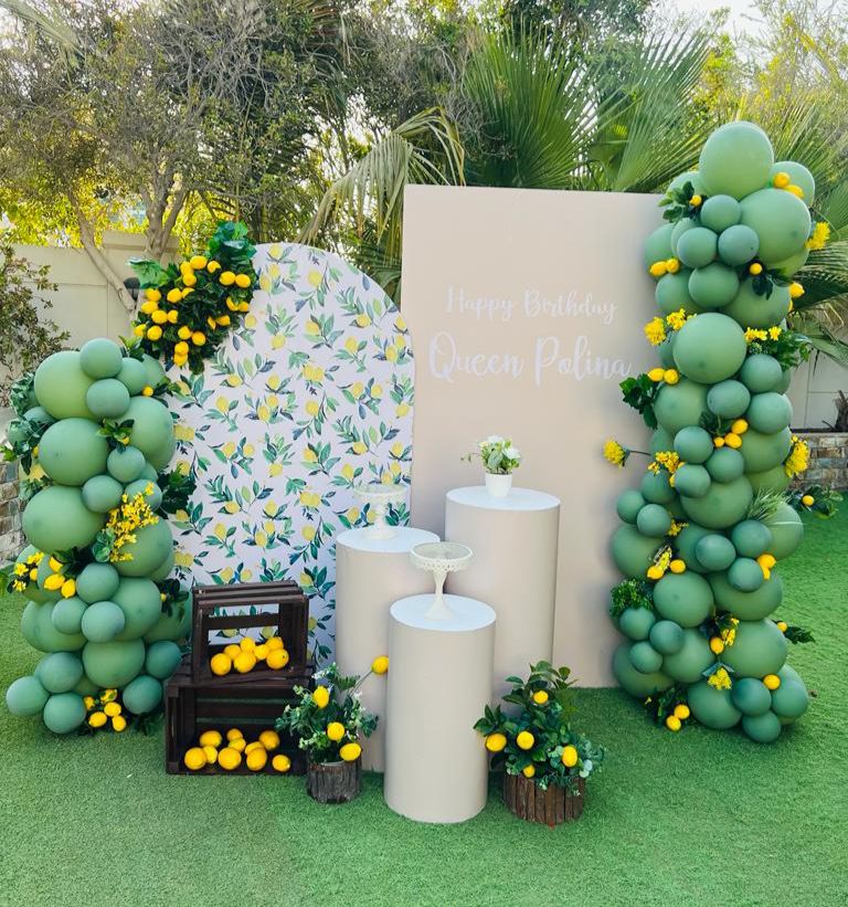 Yellow Flower Birthday Decor