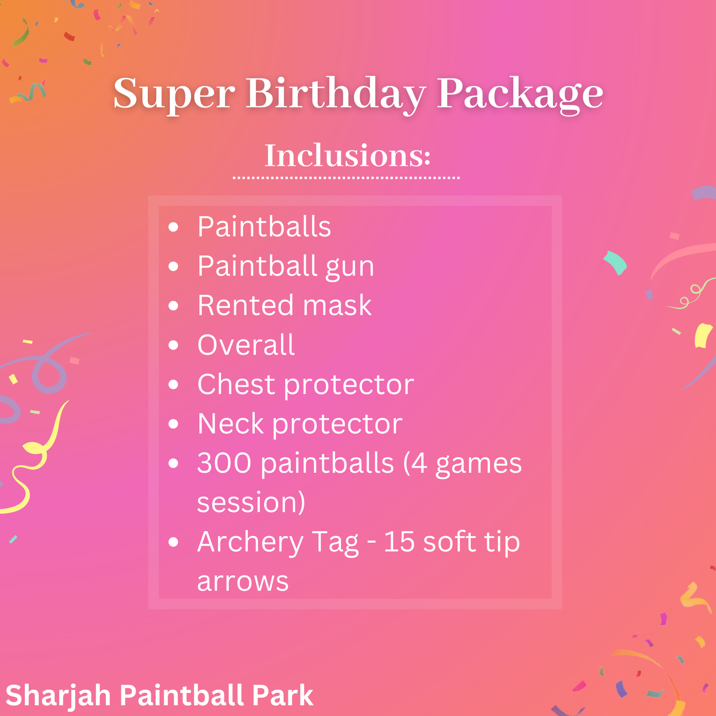 Sharjah Paintball Park