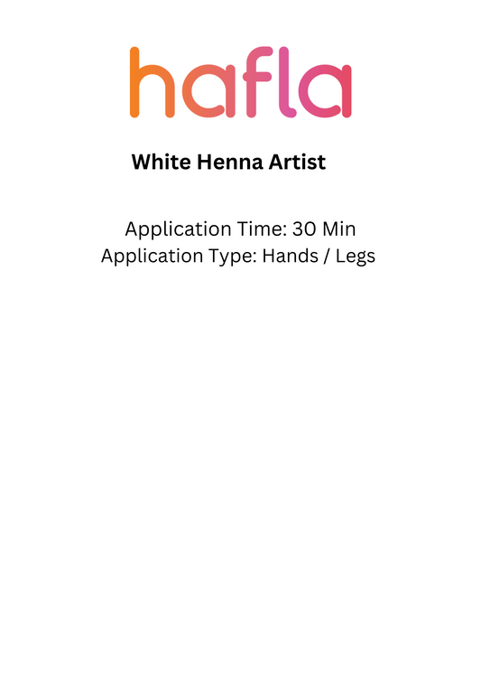 White Henna Artist - Rida