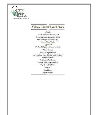 Chinese Buffet by Cedar Tree Hospitality