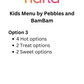 Kids Meal Boxes by Pebbles and BamBam