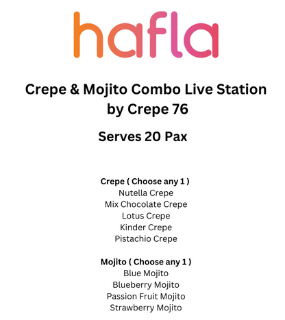 Live Crepe & Mojito Combo Station by Crepe 76