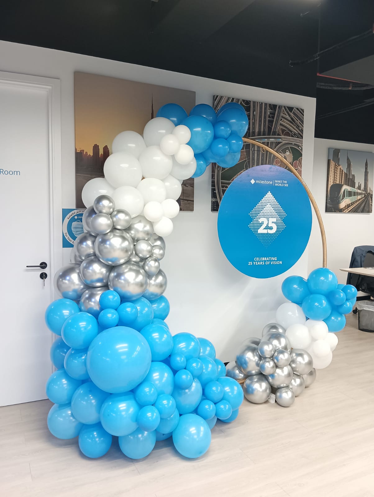 25th Office Anniversary Theme Decor