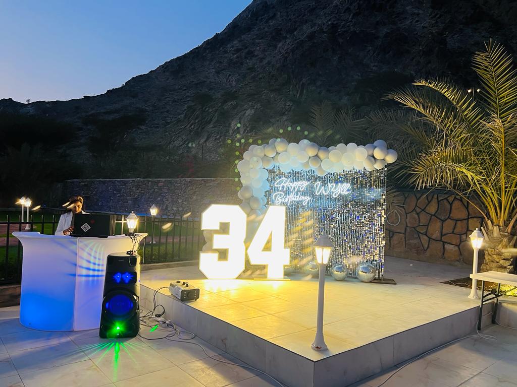 34th Happy Birthday Decor