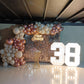 38th Birthday Shimmering Decor
