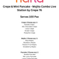 Live Crepe & Mini Pancake-Mojito Combo Station by Crepe 76