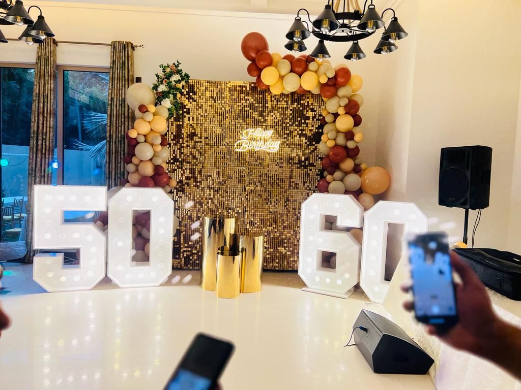 50-60 Birthday Decor