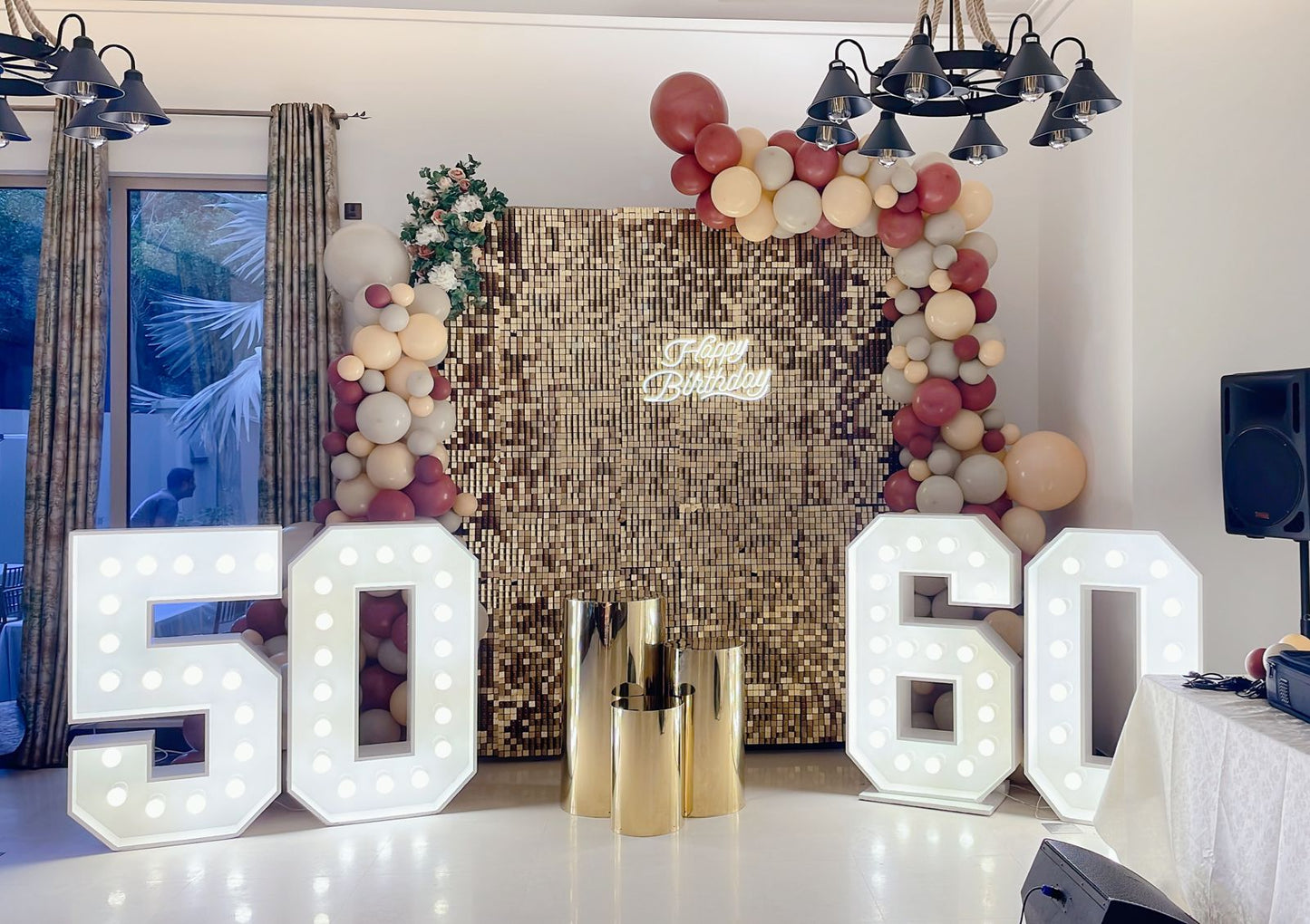 50-60 Birthday Decor