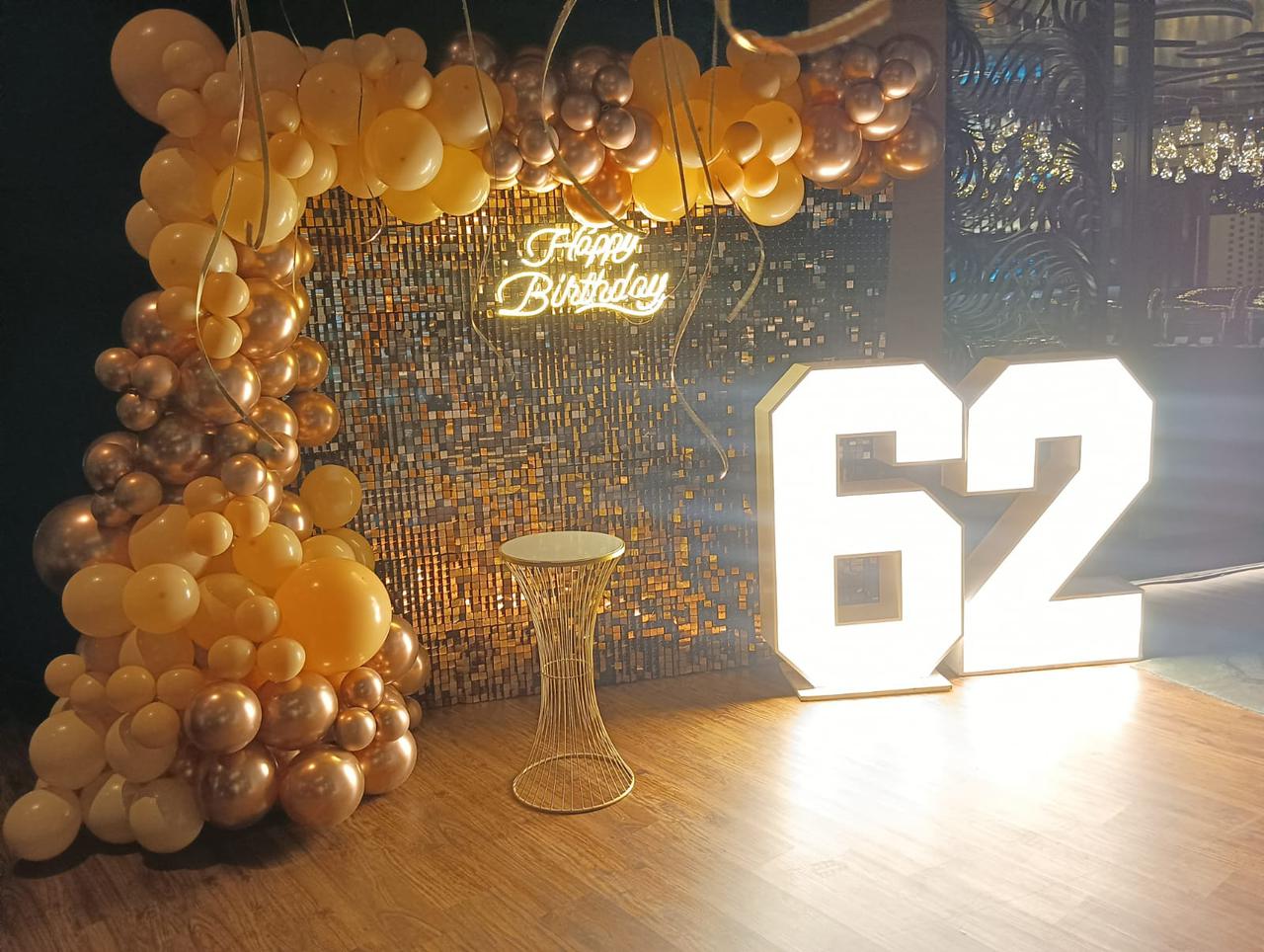 62nd Birthday Decor