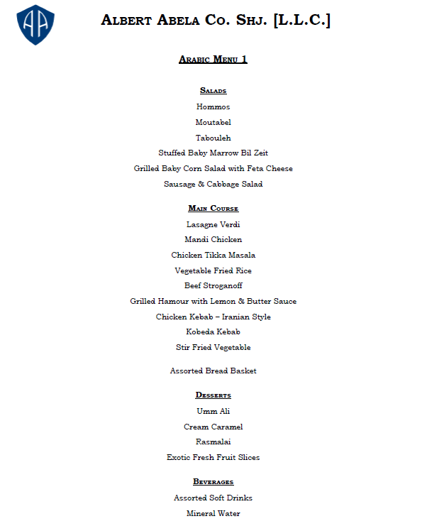 Arabic Buffet by Abela Co.
