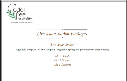 Live Asian BBQ Station by Cedar Tree Hospitality