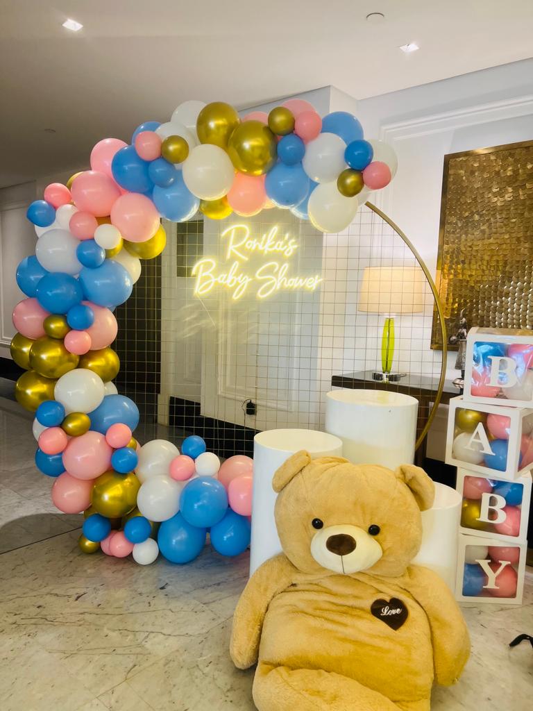 Baby Shower Decor With Customised Neon