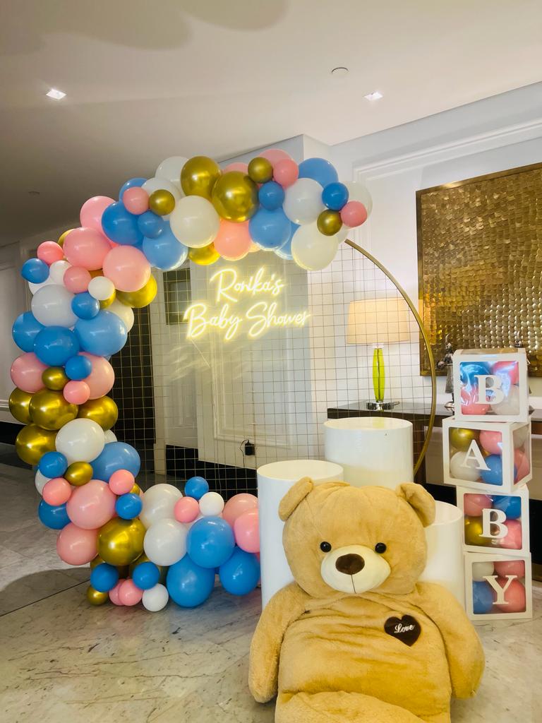 Baby Shower Decor With Customised Neon