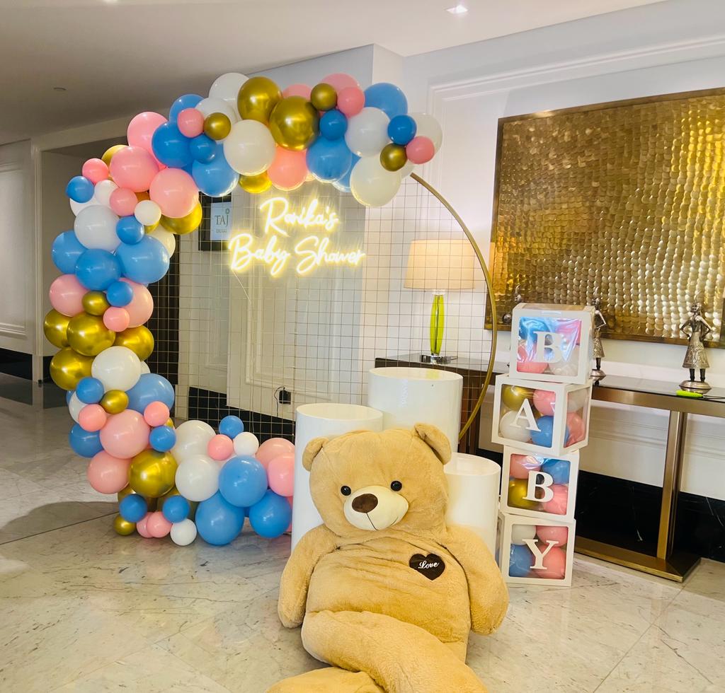 Baby Shower Decor With Customised Neon