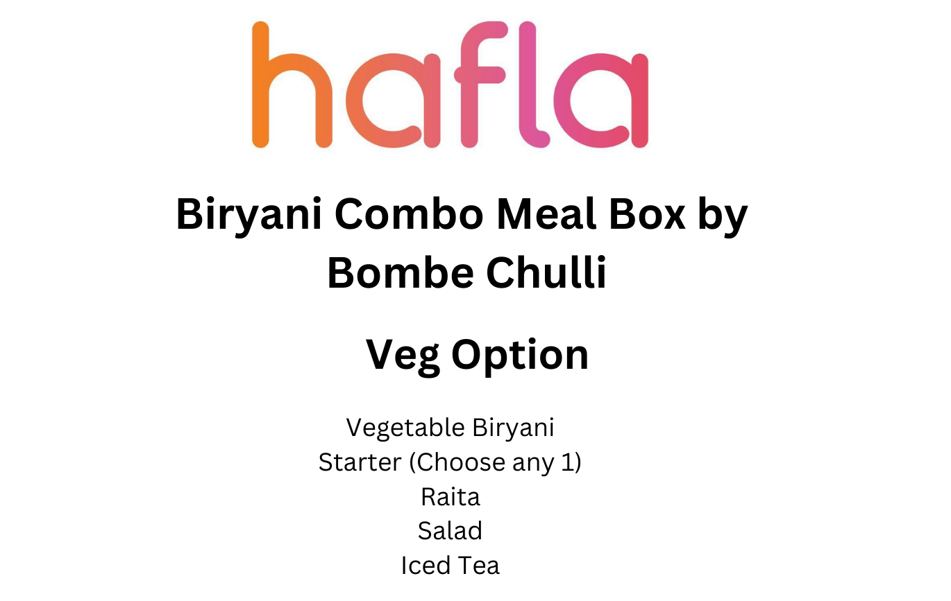 Biryani Combo Meal Box by Bombe Chulli