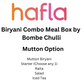 Biryani Combo Meal Box by Bombe Chulli