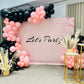 Pink Black Party Theme Decor
