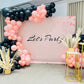 Pink Black Party Theme Decor
