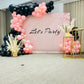 Pink Black Party Theme Decor