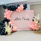 Pink Black Party Theme Decor