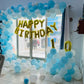 Blue-White Birthday Theme Decor