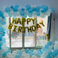 Blue-White Birthday Theme Decor