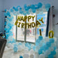 Blue-White Birthday Theme Decor
