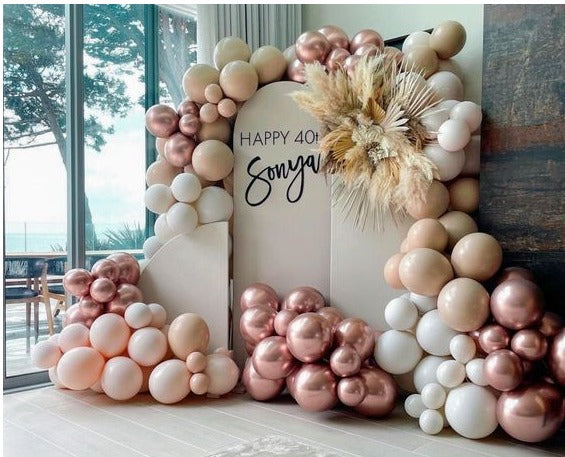 Boho Beige Birthday Decor
