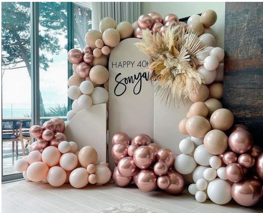 Boho Beige Birthday Decor
