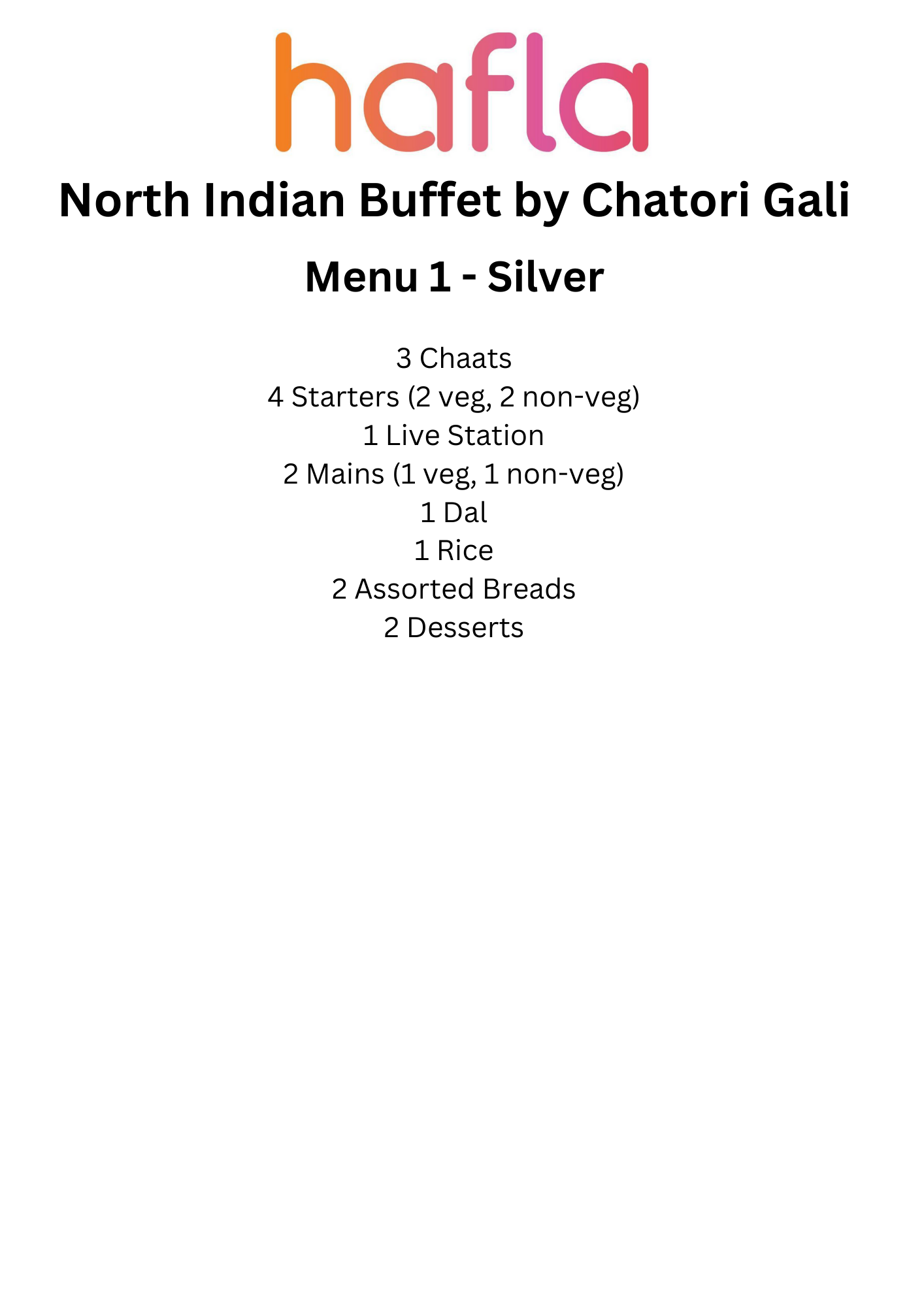 North Indian Buffet by Chatori Gali