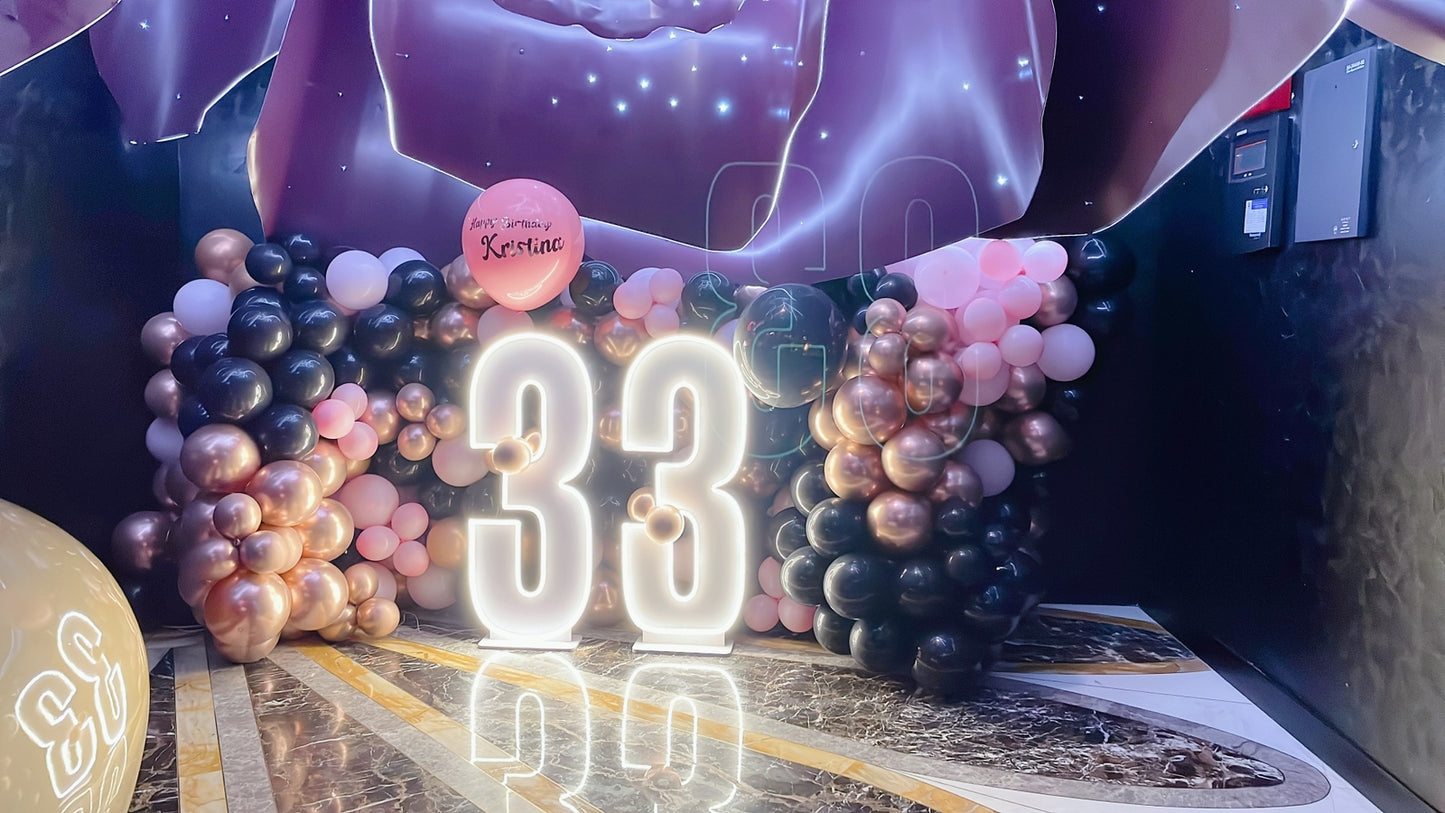 C Shape Balloon Garland Decor