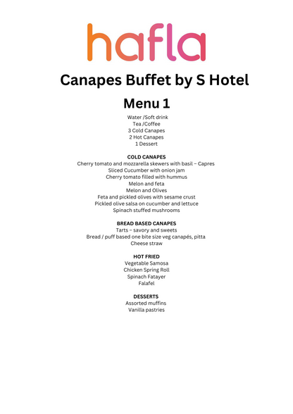 Canapes Buffet by S Hotel