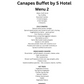 Canapes Buffet by S Hotel