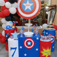 Captain America Theme Birthday Decor