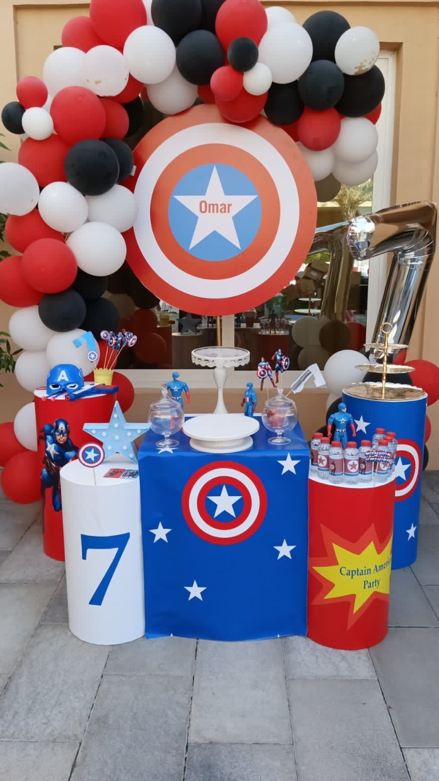 Captain America Theme Birthday Decor
