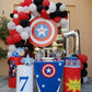 Captain America Theme Birthday Decor