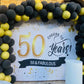 Cheers to 50th Birthday Setup