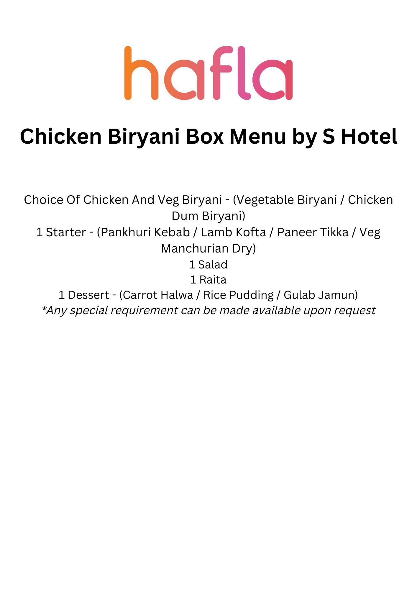 Biryani Box by S Hotel