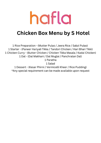 Indian Non-Veg Box by S Hotel