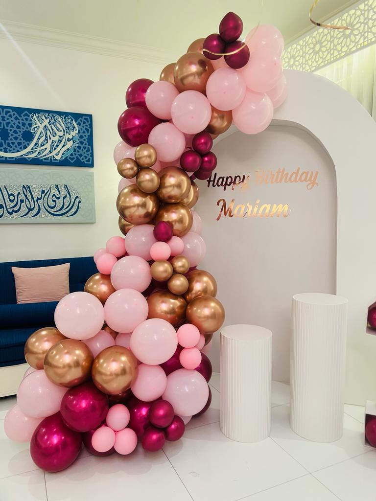 Chrome Birthday Decor