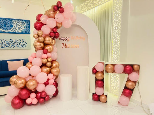 Chrome Birthday Decor