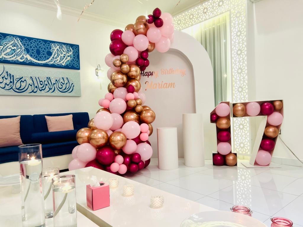 Chrome Birthday Decor
