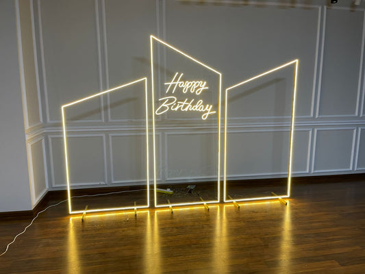 Clear Panel Brithday Decor