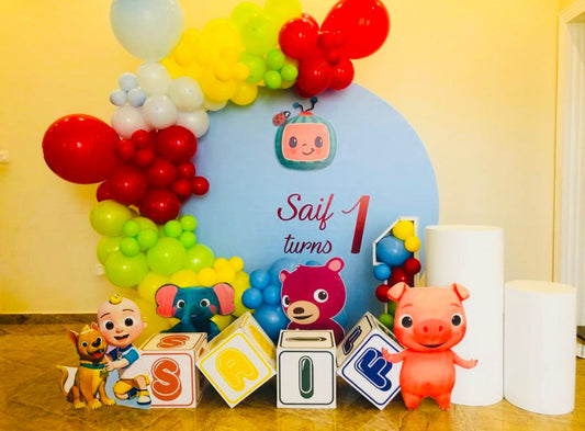 Cocomelon Theme Birthday Decor 1