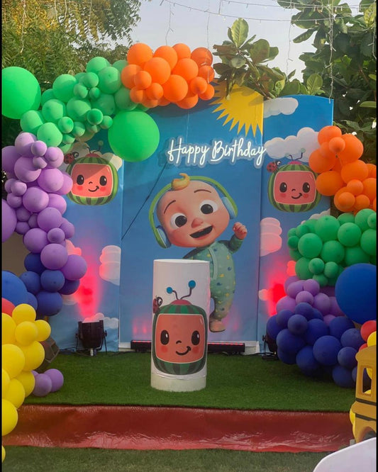 Cocomelon Theme Birthday Decor 4